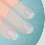 Soaking fingers in warm water