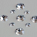 Swarovski chatons set into plastic