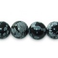 Snowflake Obsidian Beads 