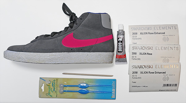 Swarovski Nike Blazers Equipment