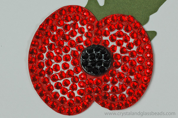 Red part of poppy complete using light siam
