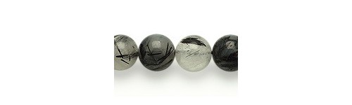 Black Rutilated Quartz Beads