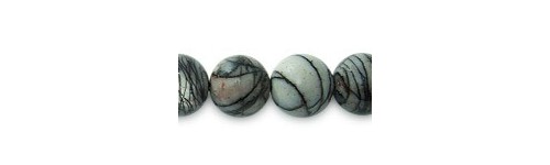 Spiderweb Jasper Beads