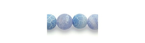 Frosted Spider Agate Beads