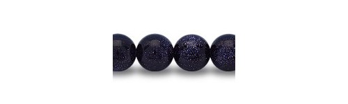 Blue Goldstone Beads