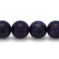 Blue Goldstone Semi-precious Gemstone Beads