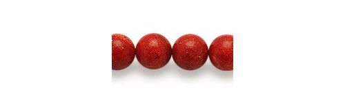 Red Sponge Coral Beads