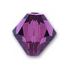 Amethyst 4mm Swarovski bicone beads 5301