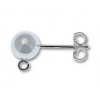 Sterling Silver 6mm Ball Earstuds pair earrings