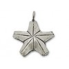 Sterling Silver Star Pendant 25mm