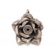 Sterling Silver Rose Pendant 20mm