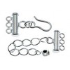Sterling Silver 13mm Bars Clasp