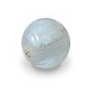 Millefiori White Glass Bead Round Single
