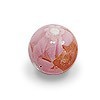 Millefiori Pink Glass Bead Round Single