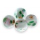 Millefiori 6mm White Glass Round Beads Pack