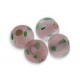 Millefiori 6mm Pink Glass Round Beads Pack