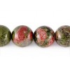 Unakite 8mm Round beads string semi-precious gemstones