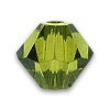 Olivine 6mm Swarovski bicone beads
