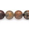 Leopard Skin Agate 8mm round beads string semi-precious gemstones