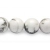 Howlite 8mm round beads string semi-precious gemstones