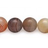 Botswana Agate 8mm round beads string semi-precious gemstones