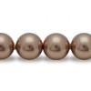 Bronze 8mm Swarovski Pearls