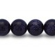 Blue Goldstone 8mm round beads string