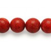 Red Sponge Coral Beads 8mm Round string semi-precious