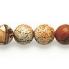 Picture Jasper beads 8mm round semi-precious string