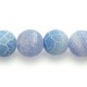 10mm Blue Frosted Spider Agate beads Round string semi-precious