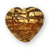 Gold foil Golden heart 16mm glass beads - Outer foil
