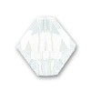 White Opal 4mm Swarovski crystal glass bicone beads