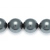 Dark Grey 4mm Swarovski Crystal Pearls