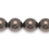 Brown 6mm Swarovski Crystal Pearls beads