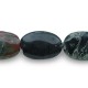 Camouflage Jasper flat oval semi precious beads 20x15x5mm
