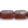 Mica Quartz flat rectangle beads 30x22x8mm