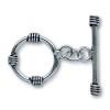 Silver Plated Toggle Clasp 27.5mm x 17mm - Rope