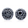 Silver Plated Bali Beads 13mm - Fancy Rope