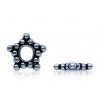 Bali Spacer beads silver plated 8mm - Star pack 10