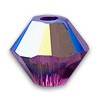 Amethyst  AB 4mm Swarovski beads bicones 5328