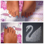 Swarovski Pedicure in Aquamarine